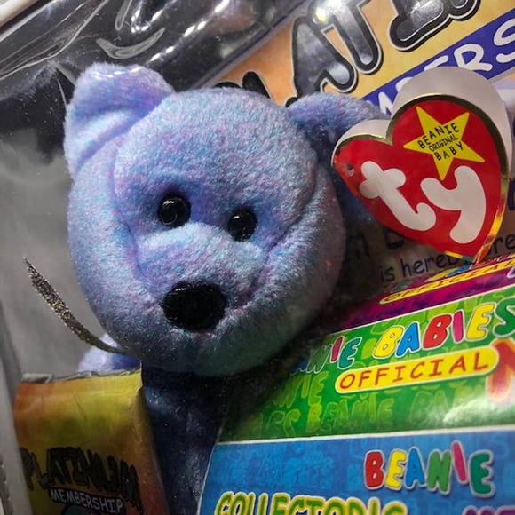 Vintage-1999-Rare-RETIRED-TY-CLUBBY-II -Beanie-Baby-PLATINUM Membership Edition - Picture 2 of 13